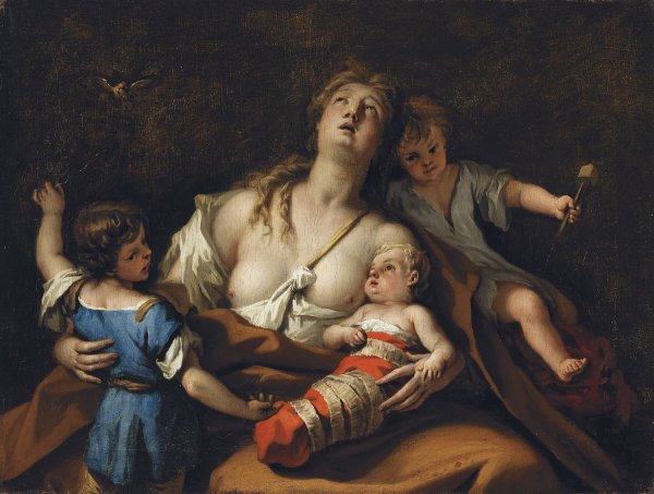 Main Product Photo of Charity Painting by Sebastiano Ricci