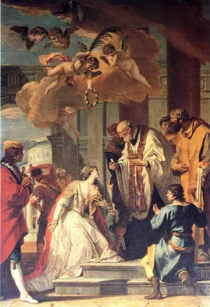 Communion and Martyrdom of St Lucy painting by Sebastiano Ricci