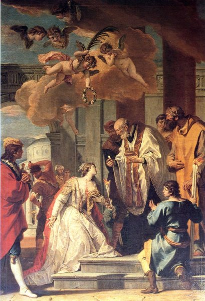 Main Product Photo of Communion and Martyrdom of St Lucy Painting by Sebastiano Ricci
