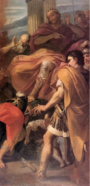 David Before the Army of Saul by Sebastiano Ricci - Oil Painting Reproduction