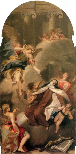 Ecstasy of St Therese by Sebastiano Ricci Oil Painting