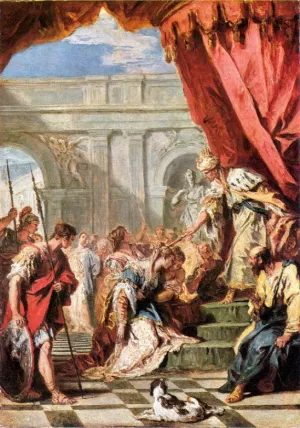 Esther Before Ahasuenus by Sebastiano Ricci - Oil Painting Reproduction