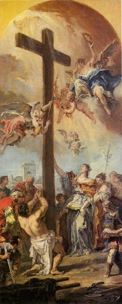 Exaltation of the True Cross by Sebastiano Ricci Oil Painting