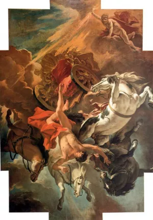 Fall of Phaeton by Sebastiano Ricci Oil Painting
