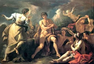 Hercules on the Crossroads Oil painting by Sebastiano Ricci