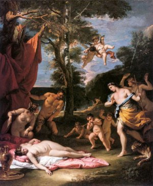 Meeting of Bacchus and Ariadne by Sebastiano Ricci Oil Painting