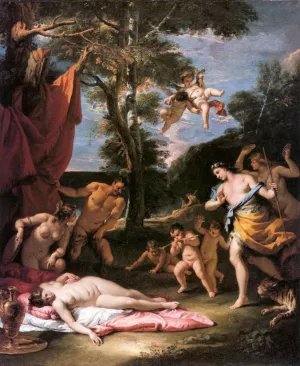 Meeting of Bacchus and Ariadne by Sebastiano Ricci - Oil Painting Reproduction