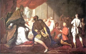 Paul III Appointing His Son Pier Luigi to Duke of Piacenza and Parma painting by Sebastiano Ricci