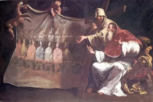 Pope Paul III Proclaims painting by Sebastiano Ricci