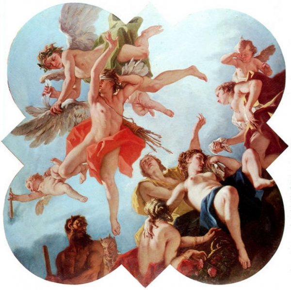 Main Product Photo of Punishment of Cupid Painting by Sebastiano Ricci
