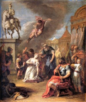 Sacrifice of Polissena Oil painting by Sebastiano Ricci
