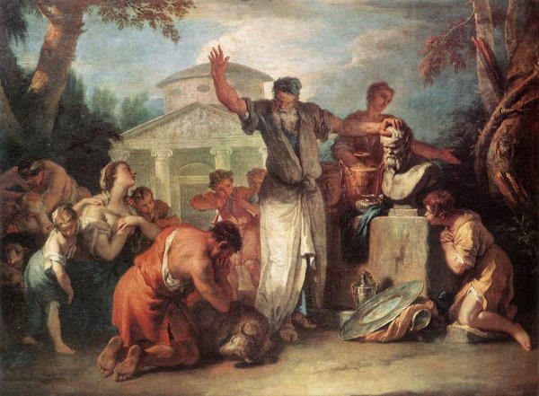 Main Product Photo of Sacrifice to Silenus Painting by Sebastiano Ricci