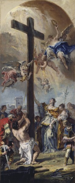 The Exaltation of the True Cross by Sebastiano Ricci Oil Painting