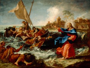 The Miraculous Draught Of Fishes by Sebastiano Ricci Oil Painting