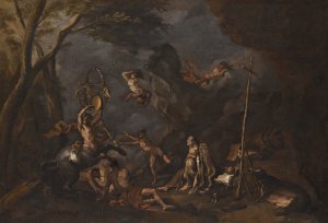 The Temptation Of Saint Anthony by Sebastiano Ricci Oil Painting