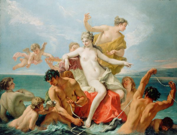 Main Product Photo of Triumph of The Marine Venus  Painting by Sebastiano Ricci