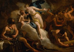 Venus In The Forge Of Vulcan by Sebastiano Ricci Oil Painting