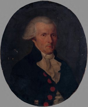 Portrait de Denis Le Roy, veterinaire de la maison du roi Louis XVI by Sebastien Le Roy Oil Painting