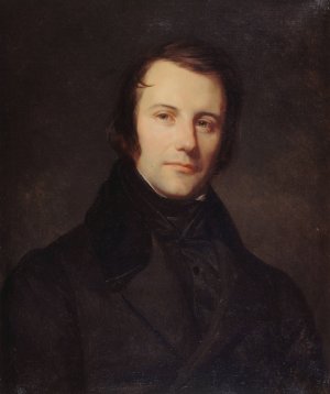 Portrait d'Edgar Quinet by Sebastien Melchior Cornu Oil Painting