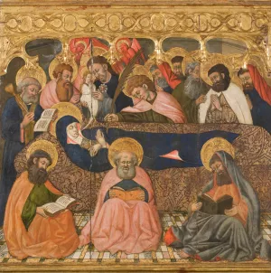 Dormition of the Virgin by Second Master Of Estopinan Oil Painting