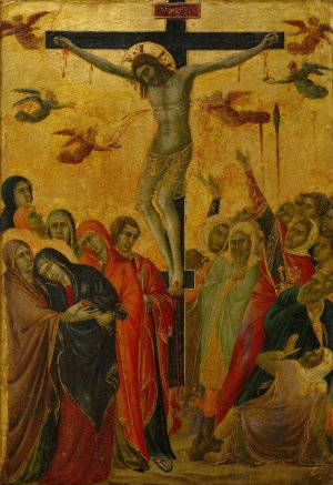 The Crucifixion by Segna Di Buonaventura Oil Painting