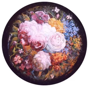 Flores Oil painting by Segundo Matilla Marina