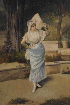 Dolores by Serafin Martinez Del Rincon Oil Painting