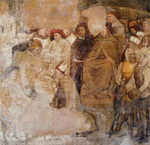 St Louis of Toulouse Ordained Bishop by Pope Boniface VIII by Serafino Serafini Oil Painting