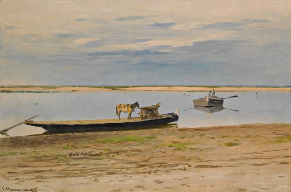 View Of The Dniepr by Sergey Ivanovich Svetoslavsky - Hand-Painted Oil Painting Reproduction