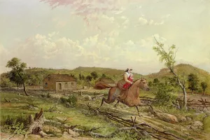 The Escape by Seth Eastman - Oil Painting Reproduction