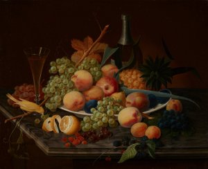 Still Life with Fruit by Severin Roesen Oil Painting