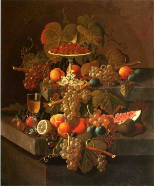 Still Life with Grapes and Fruit