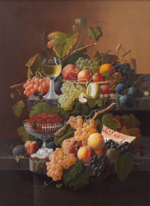 Still Life by Severin Roesen Oil Painting