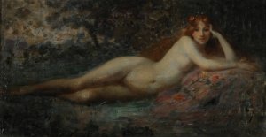 Estudio de desnudo by Severo Etchart Oil Painting