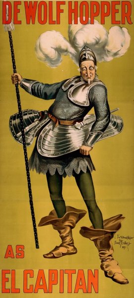 Main Product Photo of De Wolf Hopper as El Capitan  Painting by Sewell Collins