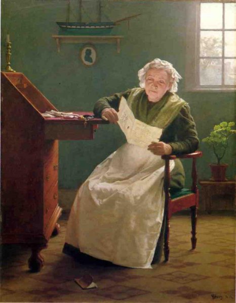 Main Product Photo of Dear Polly Painting by Seymour Joseph Guy