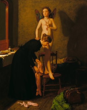 Dressing for the Rehearsal by Seymour Joseph Guy Oil Painting