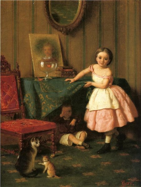 Main Product Photo of Guilty Painting by Seymour Joseph Guy