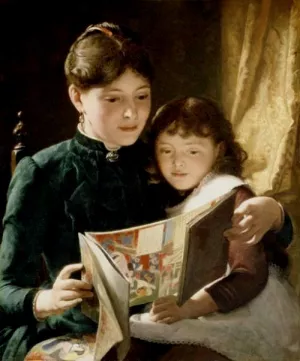 Knowledge Is Power by Seymour Joseph Guy Oil Painting