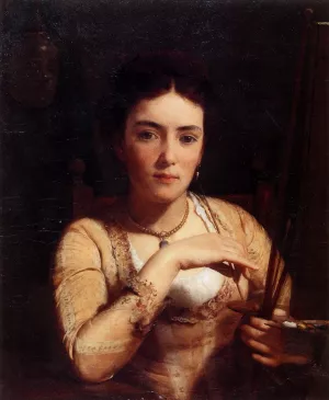 Now I'm Ready for Your Portrait (also known as Portrait of an Artist) painting by Seymour Joseph Guy