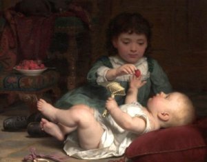 Temptation by Seymour Joseph Guy Oil Painting