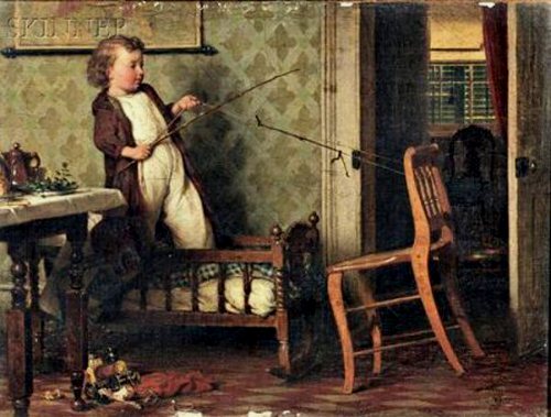 Main Product Photo of The Big Catch Painting by Seymour Joseph Guy