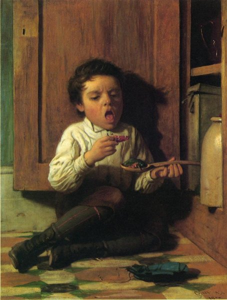 Main Product Photo of The Bitter Bit Painting by Seymour Joseph Guy