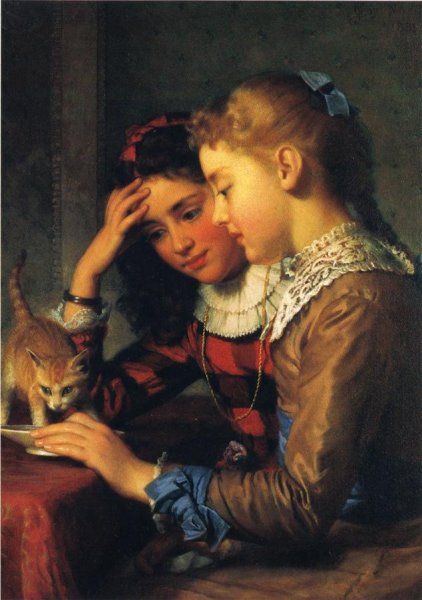 Main Product Photo of The New Arrival Painting by Seymour Joseph Guy
