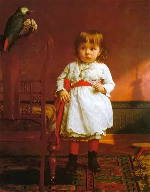 The Parrot Caught the Birdie by Seymour Joseph Guy - Oil Painting Reproduction