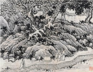 The Fool's Spring by Shen Zhou Oil Painting