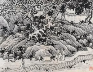 The Fool's Spring by Shen Zhou Oil Painting