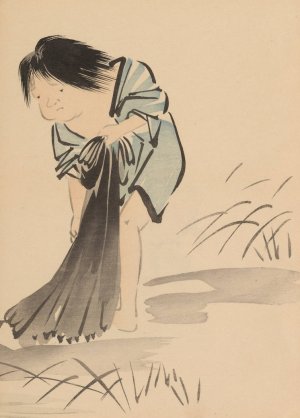 Zeshin iboku tairyukyo gafu, Pl.03 by Shibata Zeshin Oil Painting