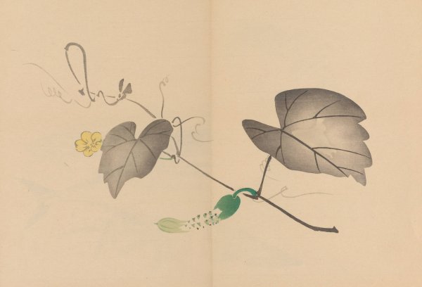 Main Product Photo of Zeshin iboku tairyukyo gafu, Pl.04  Painting by Shibata Zeshin