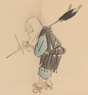 Zeshin iboku tairyukyo gafu, Pl.11 by Shibata Zeshin Oil Painting